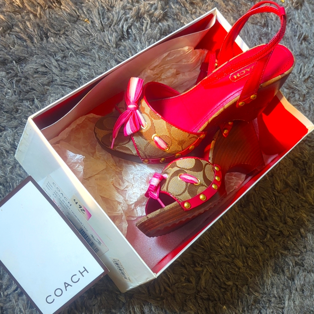 Coach wedge heels